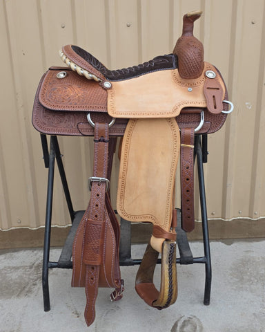 #1791 15" Corriente Team Roping Saddle