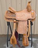 #1785 15.5" Corriente Team Roping Saddle