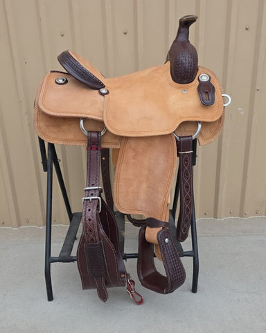 #1815 15" Corriente Team Roping Saddle