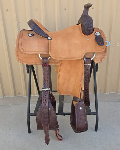 #1818 15.5" Corriente Team Roping Saddle