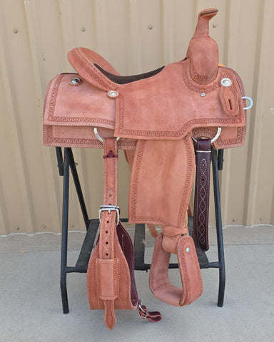 #1823 15" Corriente Team Roping Saddle