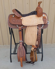 #1834 15" Corriente Team Roping Saddle