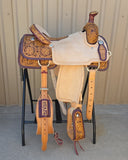 #1928 16" Corriente Team Roping Saddle