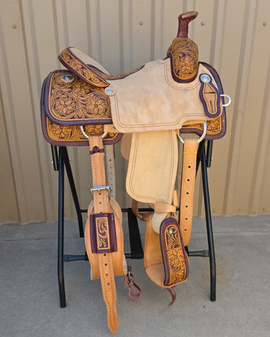 #1929 14" Corriente Team Roping Saddle
