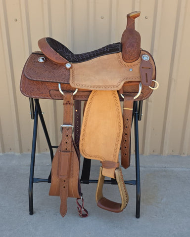 #1967 15" Corriente Team Roping Saddle