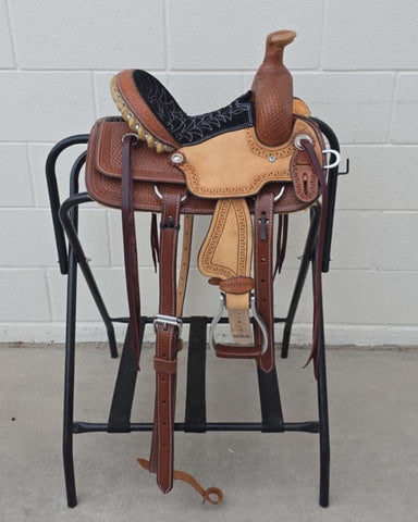 #2085 10" Corriente Youth Kids Roping Saddle