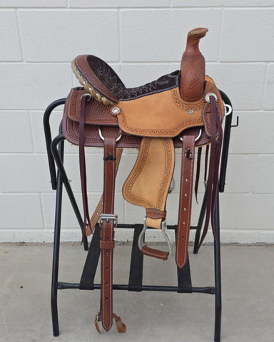 #2086 12" Corriente Youth Kids Roping Saddle