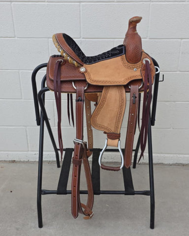 #2087 12" Corriente Youth Kids Roping Saddle