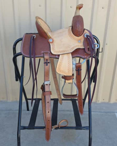 #2113 10" Corriente Youth Kids Barrel Saddle