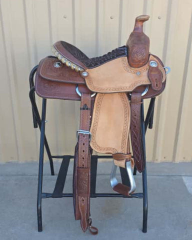 #2114 13" Corriente Youth Kids Roping Saddle