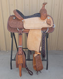 #2117 15" Corriente Team Roping Saddle