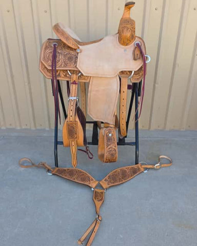 #2139 15.5" Corriente Association Ranch Saddle