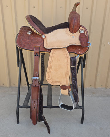 #2146  13" Corriente Barrel Saddle