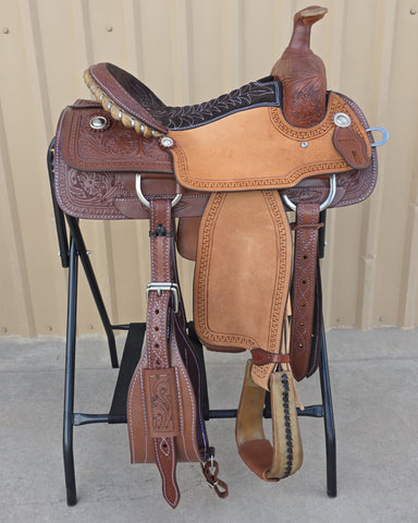#2152 15" Corriente Team Roping Saddle