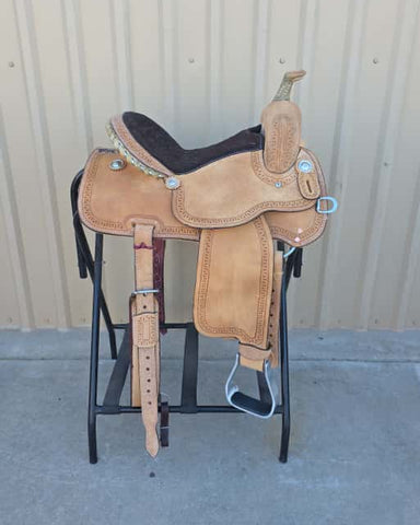 #2186 14.5" Corriente Barrel Saddle