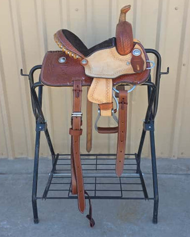 #2198 10" Corriente Youth Kids Barrel Saddle
