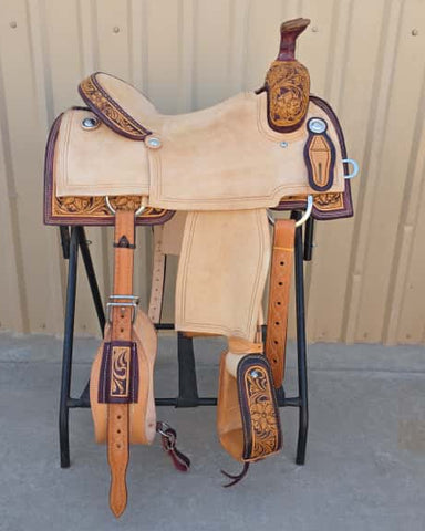 #2207 15.5" Corriente Team Roping Saddle