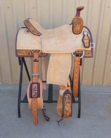 #2208 16" Corriente Team Roping Saddle