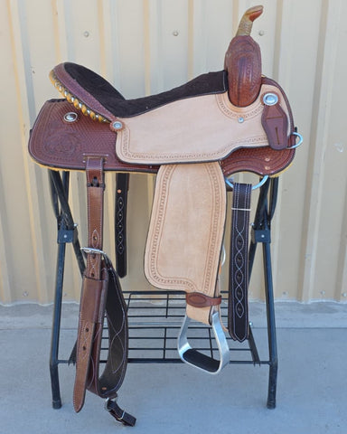 #2238 17" Corriente Barrel Saddle