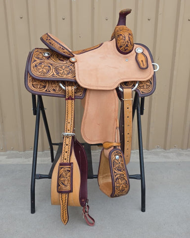 #2274 14" Corriente Team Roping Saddle