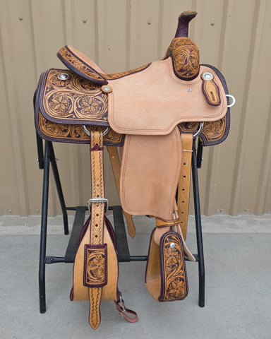 #2275 14.5" Corriente Team Roping Saddle