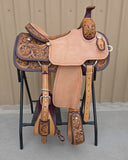#2276 15" Corriente Team Roping Saddle