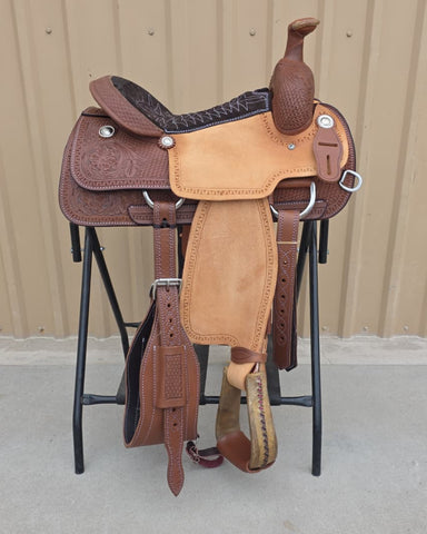 #2284 14.5" Corriente Team Roping Saddle