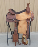 #2287 15" Corriente Team Roping Saddle