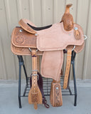 #2313 16" Corriente Team Roping Saddle