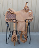 #2387 14" Corriente Team Roping Saddle