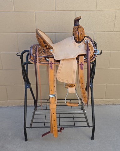 #2777 12" Corriente Youth Buckaroo Association Saddle