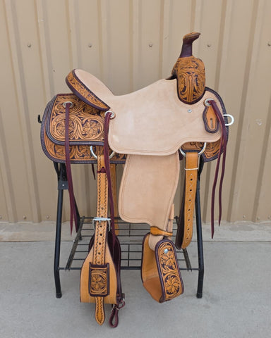 #2785 15.5" Corriente Association Ranch Saddle