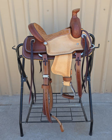 #2787 12" Corriente Youth Kids Roping Saddle