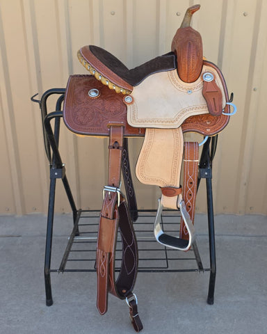 #2799  12" Corriente Barrel Saddle