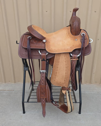 #2823 15.5" Corriente Ranch Cutting Saddle