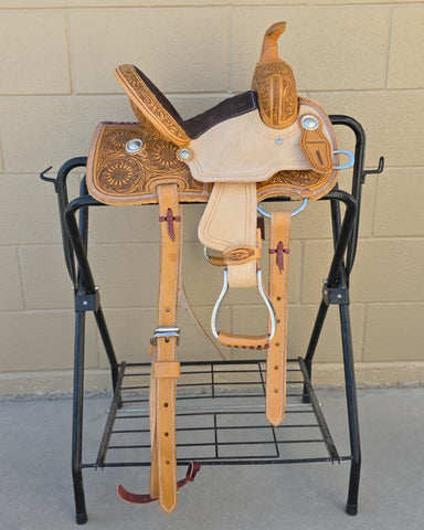 #2830 10" Corriente Youth Kids Barrel Saddle