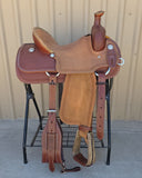 #2835 15" Corriente Team Roping Saddle