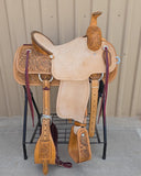 #2843 15" Corriente Team Roping Saddle