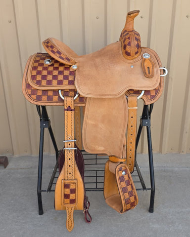 #2839 14.5" Corriente Team Roping Saddle