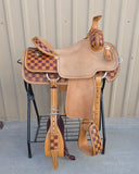 #2840 15" Corriente Team Roping Saddle