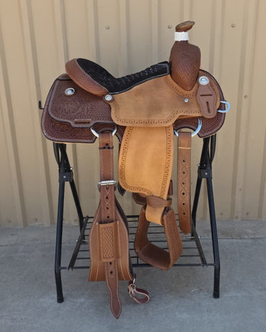 #2859 14" Corriente Calf Roping Saddle