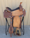 #2864 15" Corriente Team Roping Saddle