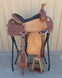 #2883 15" Corriente Team Roping Saddle