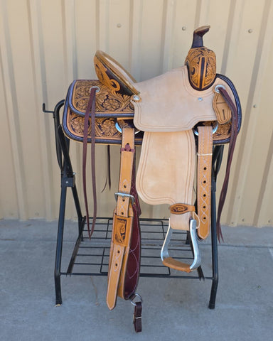 #2907 13" Corriente Youth Buckaroo Association Saddle