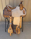 #2899 15" Corriente Team Roping Saddle