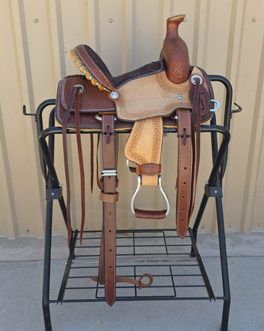 #2908 10" Corriente Youth Kids Roping Saddle