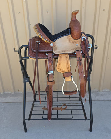 #2909 10" Corriente Youth Kids Roping Saddle