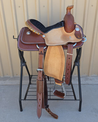 #2912 13" Corriente Youth Kids Roping Saddle