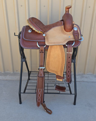 #2913 13" Corriente Youth Kids Roping Saddle