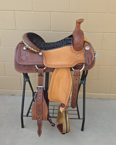 #2928 16" Corriente Team Roping Saddle